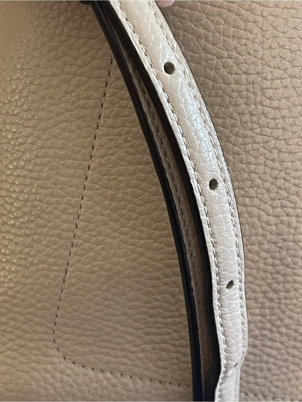 kate spade Pebbled Leather Crossbody Bag in Beige